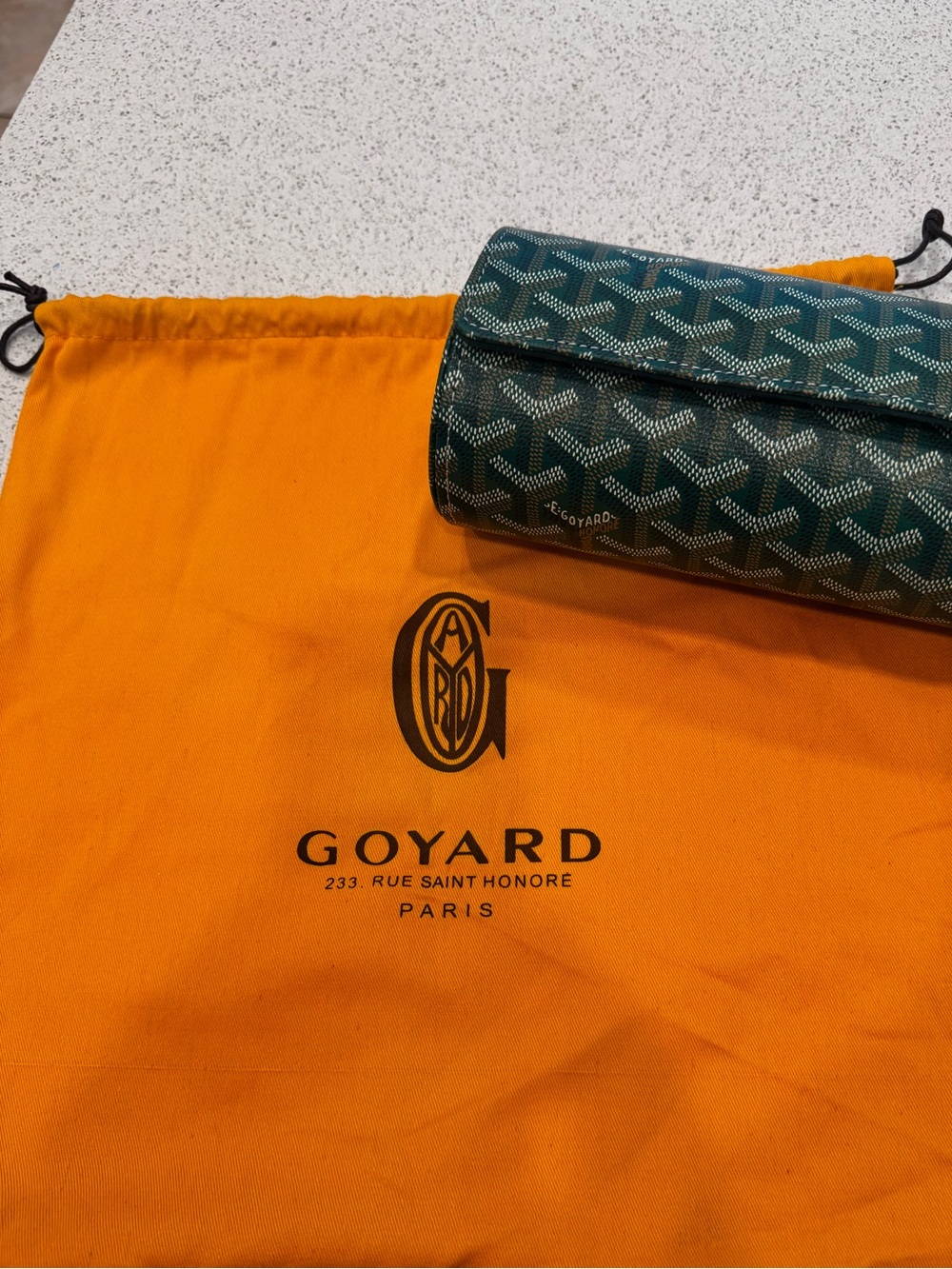 Goyard Green Three Watch Travel Roll